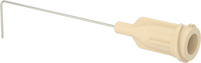 Luer Lock Bağlantılı Paslanmaz Çelik Şırınga İğneleri, 90 Derece Açı, 26 Gauge, 1-1/2" Uzunlukta İğne