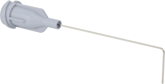 Luer Lock Bağlantılı Paslanmaz Çelik Şırınga İğneleri, 90 Derece Açı, 27 Gauge, 1-1/2" Uzunlukta İğne