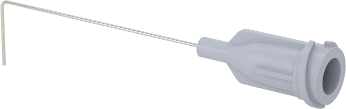 Luer Lock Bağlantılı Paslanmaz Çelik Şırınga İğneleri, 90 Derece Açı, 27 Gauge, 1-1/2" Uzunlukta İğne