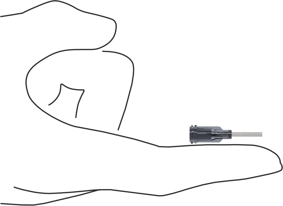 Luer Lock Bağlantılı Paslanmaz Çelik Şırınga İğneleri, PTFE Kaplı, 1/2" İğne Uzunluğu, 18 Gauge