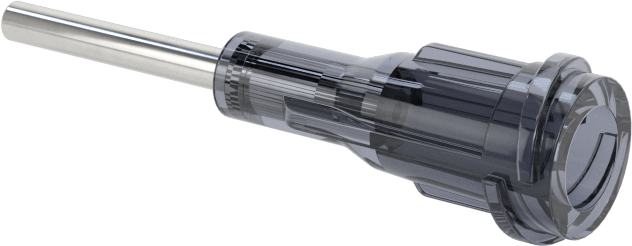 Luer Lock Bağlantılı Paslanmaz Çelik Şırınga İğneleri, PTFE Kaplı, 1/2" İğne Uzunluğu, 18 Gauge