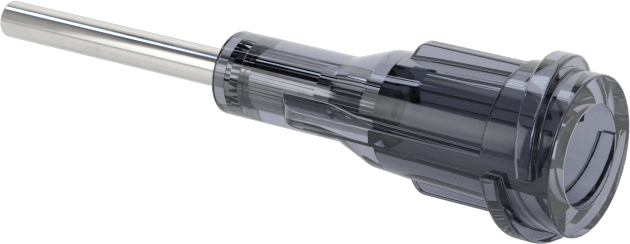 Luer Lock Bağlantılı Paslanmaz Çelik Şırınga İğneleri, PTFE Kaplı, 1/2" İğne Uzunluğu, 21 Gauge