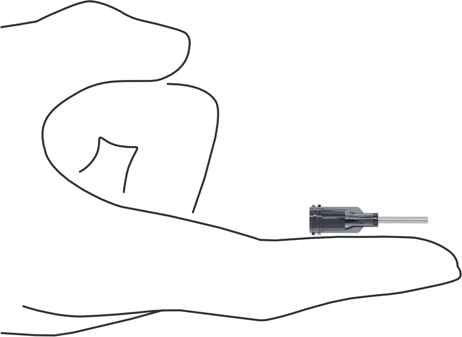 Luer Lock Bağlantılı Paslanmaz Çelik Şırınga İğneleri, PTFE Kaplı, 1/2" İğne Uzunluğu, 21 Gauge