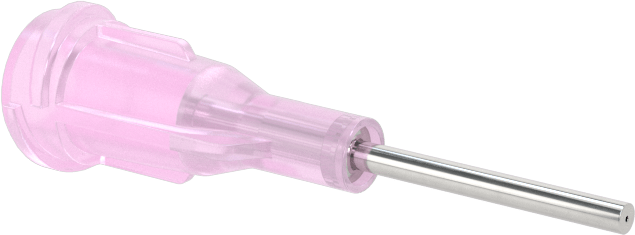 Luer Lock Bağlantılı Paslanmaz Çelik Şırınga İğneleri, PTFE Kaplı, 1/2" İğne Uzunluğu, 25 Gauge