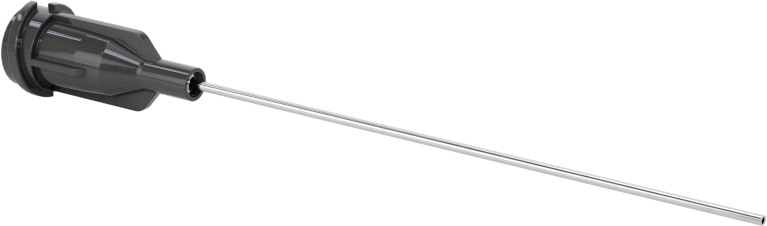 Luer Lock Bağlantılı Paslanmaz Çelik Şırınga İğneleri, 2" İğne Uzunluğu, Küt Uçlu Düz, 22 Gauge
