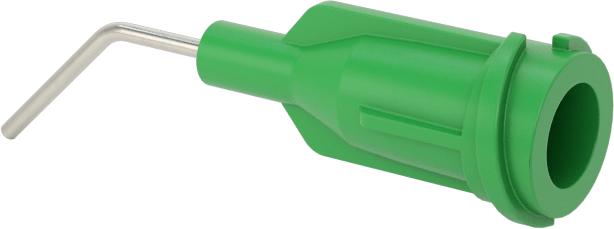 Luer Lock Bağlantılı Paslanmaz Çelik Şırınga İğneleri, 45 Derece Açı, 21 Gauge, 1/2" Uzunlukta İğne