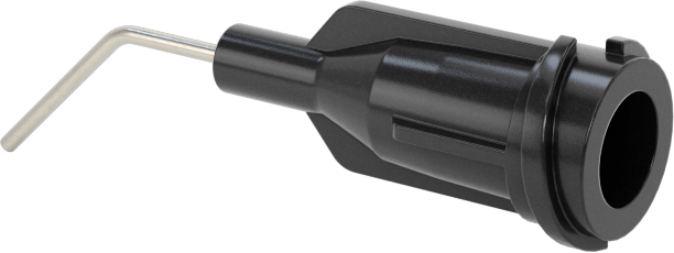Luer Lock Bağlantılı Paslanmaz Çelik Şırınga İğneleri, 45 Derece Açı, 22 Gauge, 1/2" Uzunlukta İğne