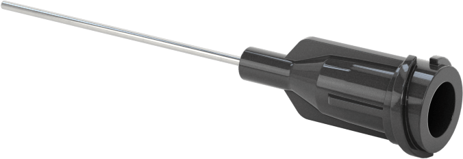 Luer Lock Bağlantılı Paslanmaz Çelik Şırınga İğneleri, 1" İğne Uzunluğu, Küt Uçlu Düz, 22 Gauge