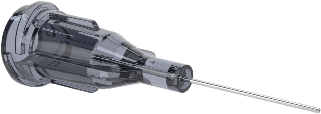 Luer Lock Bağlantılı Paslanmaz Çelik Şırınga İğneleri, 1/2" İğne Uzunluğu, Küt Uçlu Düz, 27 Gauge