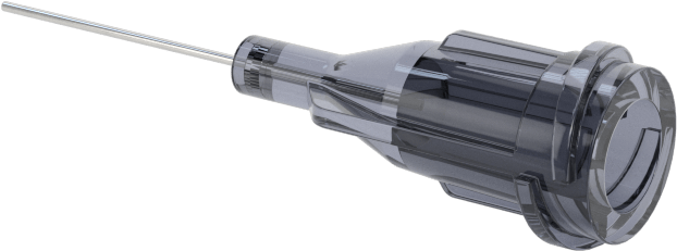 Luer Lock Bağlantılı Paslanmaz Çelik Şırınga İğneleri, 1/2" İğne Uzunluğu, Küt Uçlu Düz, 27 Gauge