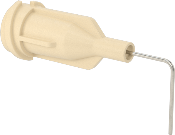 Luer Lock Bağlantılı Paslanmaz Çelik Şırınga İğneleri, 90 Derece Açı, 26 Gauge, 1/2" Uzunlukta İğne