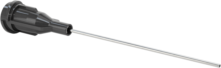 Luer Lock Bağlantılı Paslanmaz Çelik Şırınga İğneleri, 1-1/2" İğne Uzunluğu, Küt Uçlu Düz, 22 Gauge