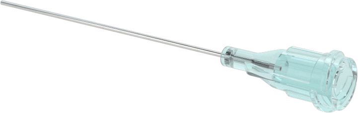 Luer Lock Bağlantılı Paslanmaz Çelik Şırınga İğneleri, 1-1/2" İğne Uzunluğu, Küt Uçlu Düz, 23 Gauge
