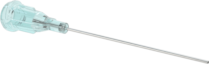 Luer Lock Bağlantılı Paslanmaz Çelik Şırınga İğneleri, 1-1/2" İğne Uzunluğu, Küt Uçlu Düz, 23 Gauge