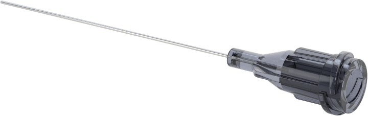 Luer Lock Bağlantılı Paslanmaz Çelik Şırınga İğneleri, 1-1/2" İğne Uzunluğu, Küt Uçlu Düz, 27 Gauge