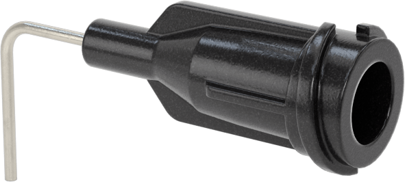 Luer Lock Bağlantılı Paslanmaz Çelik Şırınga İğneleri, 90 Derece Açı, 22 Gauge, 1/2" Uzunlukta İğne