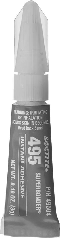 Anında Yapışan Yapıştırıcı, Loctite® 495, 0,1 FL. oz. Tüp