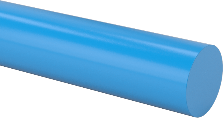 Kaygan Asetal Kopolimer, Mavi, 5/8" Çap
