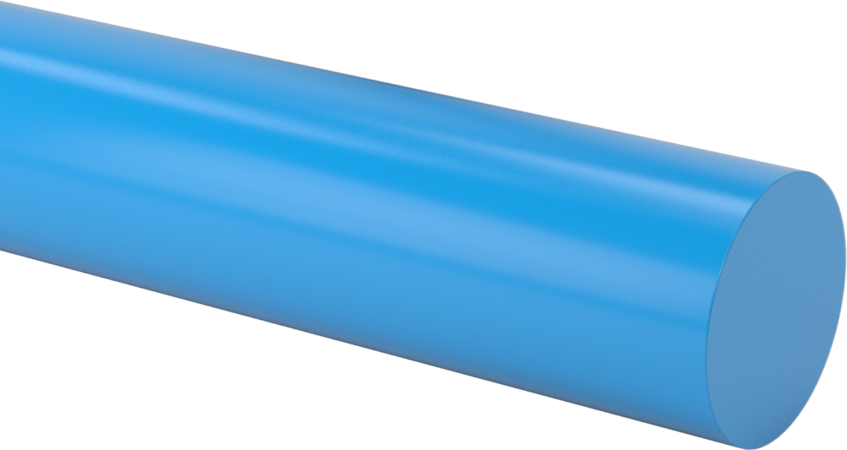 Kaygan Asetal Kopolimer, Mavi, 3" Çap
