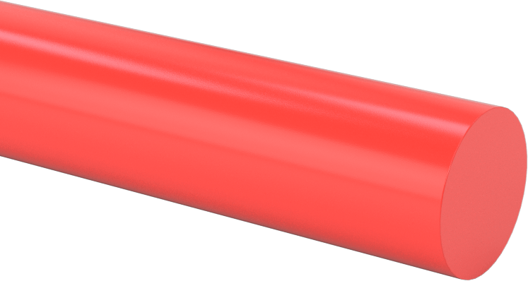 Kaygan Asetal Kopolimer, Kırmızı, 1/2" Çap