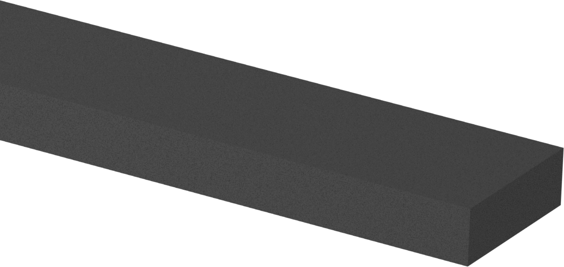 Suya Dayanıklı Esnek Poliüretan Köpük Şerit, Yapışkan arka yüz, Ekstra Yumuşak, 3/4" Genişlik, 1/4" Kalınlık, 39 Fit Uzunluk