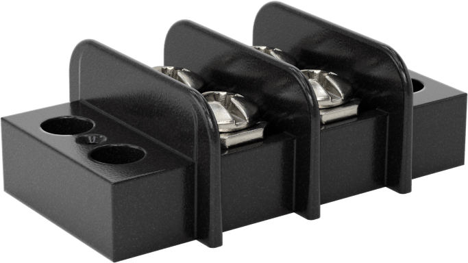 300V AC/300V DC Terminal Bloğu, İki adet 20 A devre, 3/8" Merkezden Merkeze