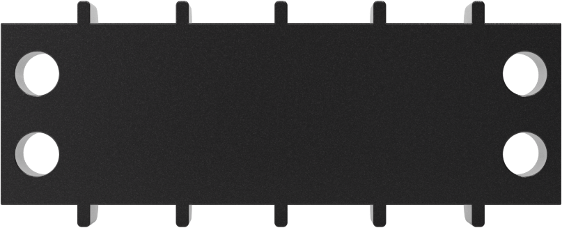 300V AC/300V DC Terminal Bloğu, Dört adet 20A devre, 3/8" Merkezden Merkeze
