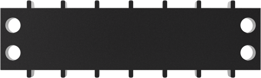 300V AC/300V DC Terminal Bloğu, Altı adet 20A Devre, 3/8" Merkezden Merkeze