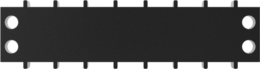 300V AC/300V DC Terminal Bloğu, Yedi Adet 20A Devre, 3/8" Merkezden Merkeze