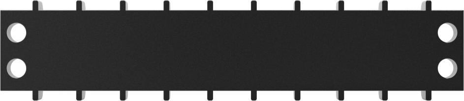 300V AC/300V DC Terminal Bloğu, Dokuz adet 20A devre, 3/8" Merkezden Merkeze