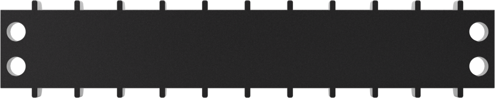 300V AC/300V DC Terminal Bloğu, On adet 20A Devre, 3/8" Merkezden Merkeze