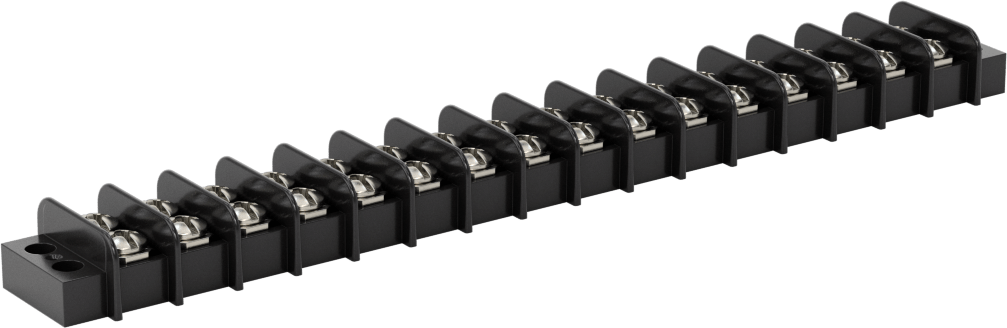 300V AC/300V DC Terminal Bloğu, On altı adet 20A Devre, 3/8" Merkezden Merkeze