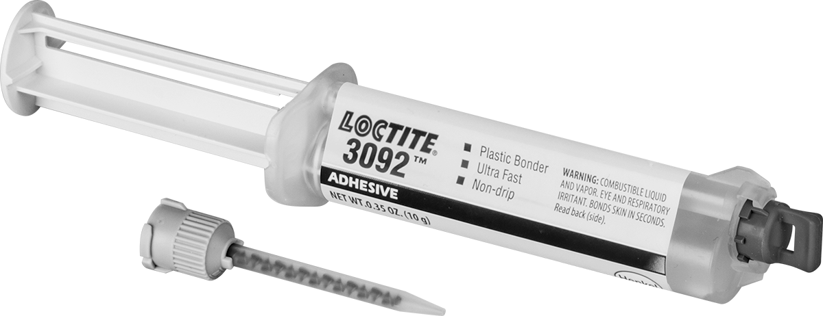 Geniş Boşluklar için Anında Yapışan Yapıştırıcı Jel, Loctite® 3092, 0,3 FL. oz. Şırınga