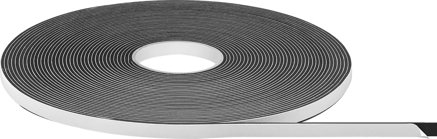 Ultra Uyumlu Köpük Montaj Bandı, 0,131" Kalınlık, 1/2" Genişlik, 75 Fit Uzunluk