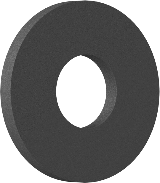 Yüksek Yük Nem Dayanıklı Kuru Çalışan Baskı Yatağı, 1/4" Mil Çapı için, 5/8" OD, 1/16" Kalınlık