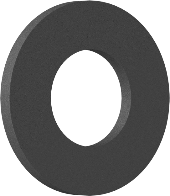 Yüksek Yük Nem Dayanıklı Kuru Çalışan Baskı Yatağı, 3/8" Mil Çapı, 3/4" OD, 1/16" Kalınlık
