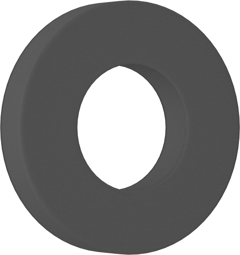 Yüksek Yük Nem Dayanıklı Kuru Çalışan Baskı Yatağı, 3/8" Mil Çapı, 3/4" OD, 1/8" Kalınlık