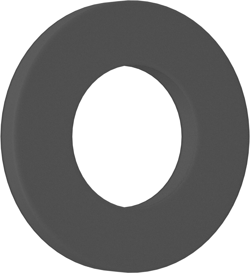 Yüksek Yük Nem Dayanıklı Kuru Çalışan Baskı Yatağı, 5/8" Mil Çapı için, 1-3/16" OD, 1/8" Kalınlık