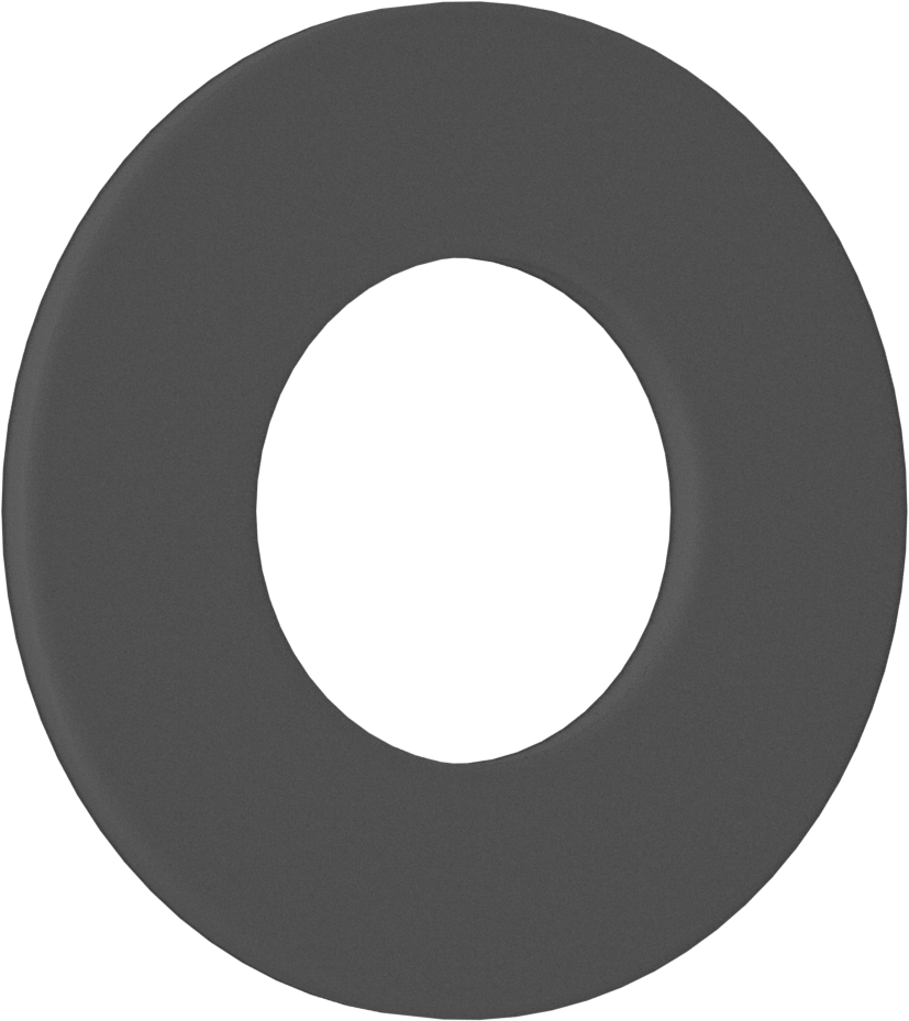 Yüksek Yük Nem Dayanıklı Kuru Çalışan Baskı Yatağı, 5/8" Mil Çapı için, 1-1/4" OD, 1/16" Kalınlık