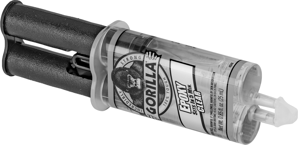 Epoksi Yapısal Yapıştırıcı, Hızlı Ayar, Gorilla Yapıştırıcı, 0,84 FL. oz. Şırınga