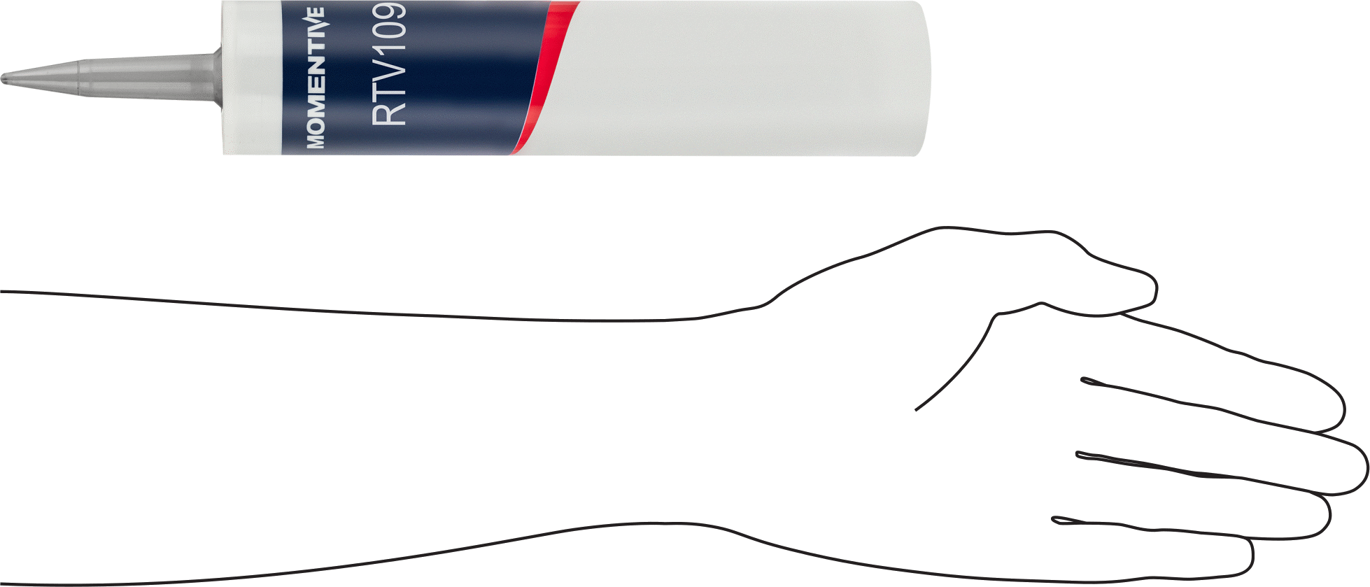 Silikon Sızdırmazlık Maddesi, Sertifikalı, Momentive/GE RTV109, 10,1 FL. oz. Kartuş