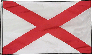 Alabama Eyalet Bayrağı, 4 Feet x 6 Feet