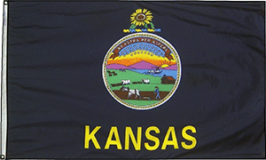 Kansas Eyalet Bayrağı, 5 Feet x 8 Feet