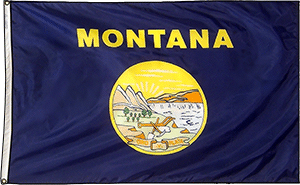 Montana Eyalet Bayrağı, 4 Feet x 6 Feet
