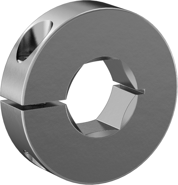 Altıgen Mil Yaka, 3/4" Genişlik için, 303 Paslanmaz Çelik
