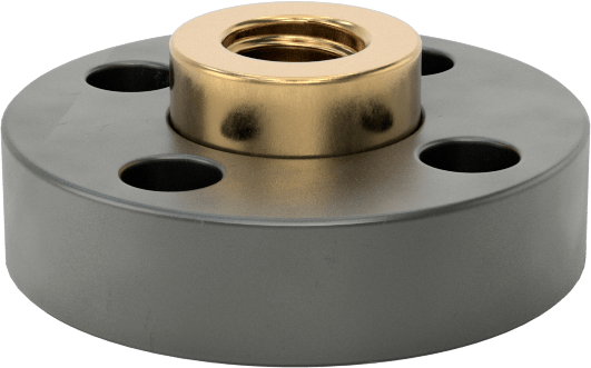 Hassas Flanş Somunu, M10 x 2 mm Kurşun Vida için Diş