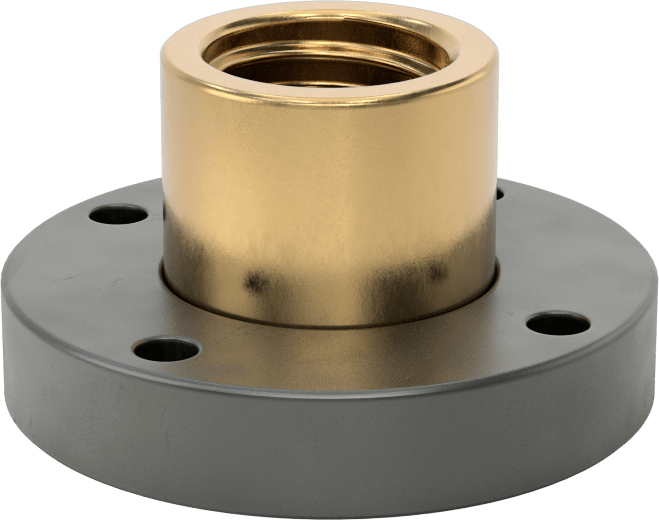 Hassas Flanş Somunu, Kılavuz Vida için M40 x 7 mm Diş