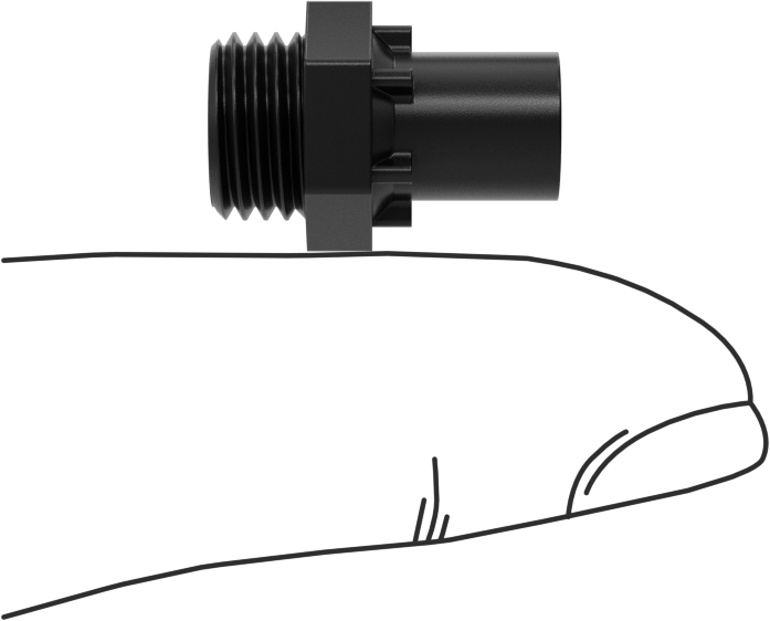 Kılavuz Vida için M4 x 0,3 mm Dış Dişli Somun