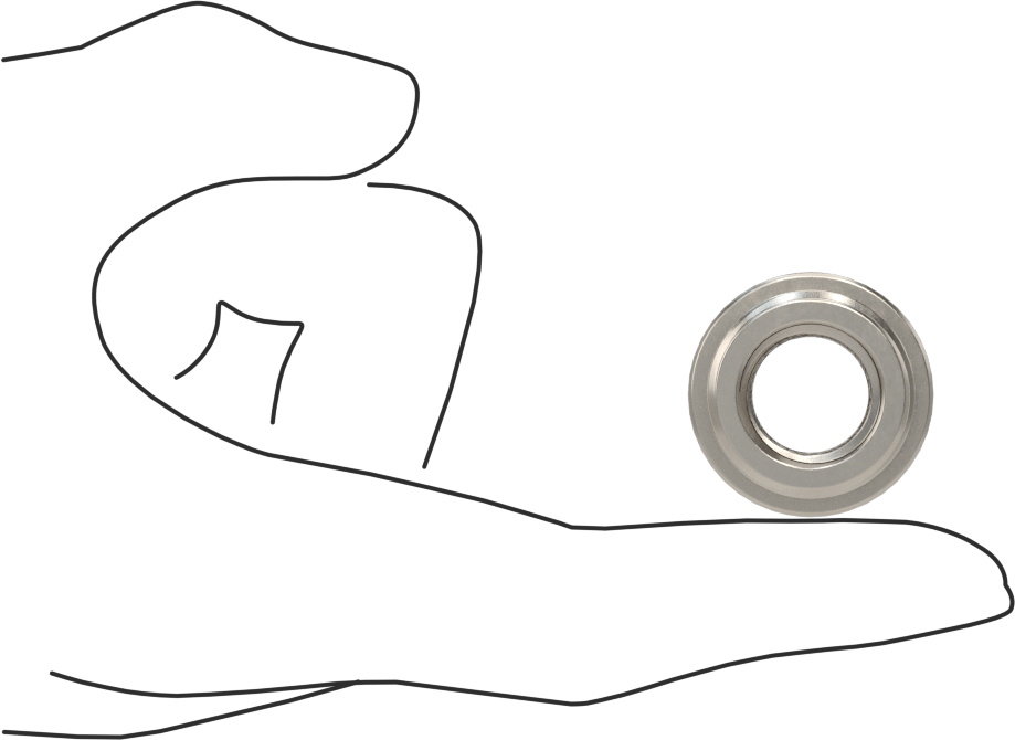 Kılavuz Vida için M16 x 3 mm Dişli Hassas Somun
