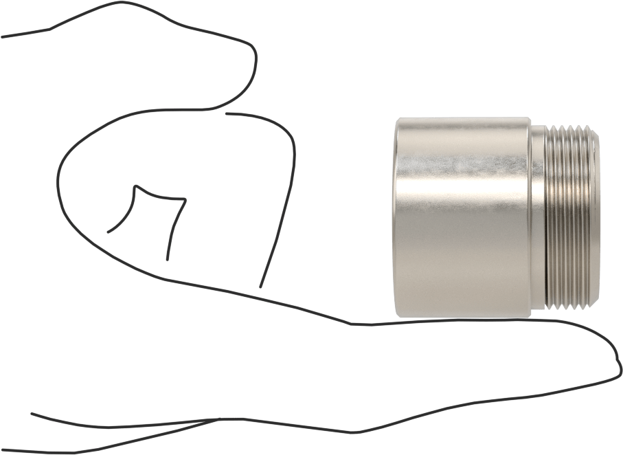 Kılavuz Vida için M24 x 5 mm Dişli Hassas Somun